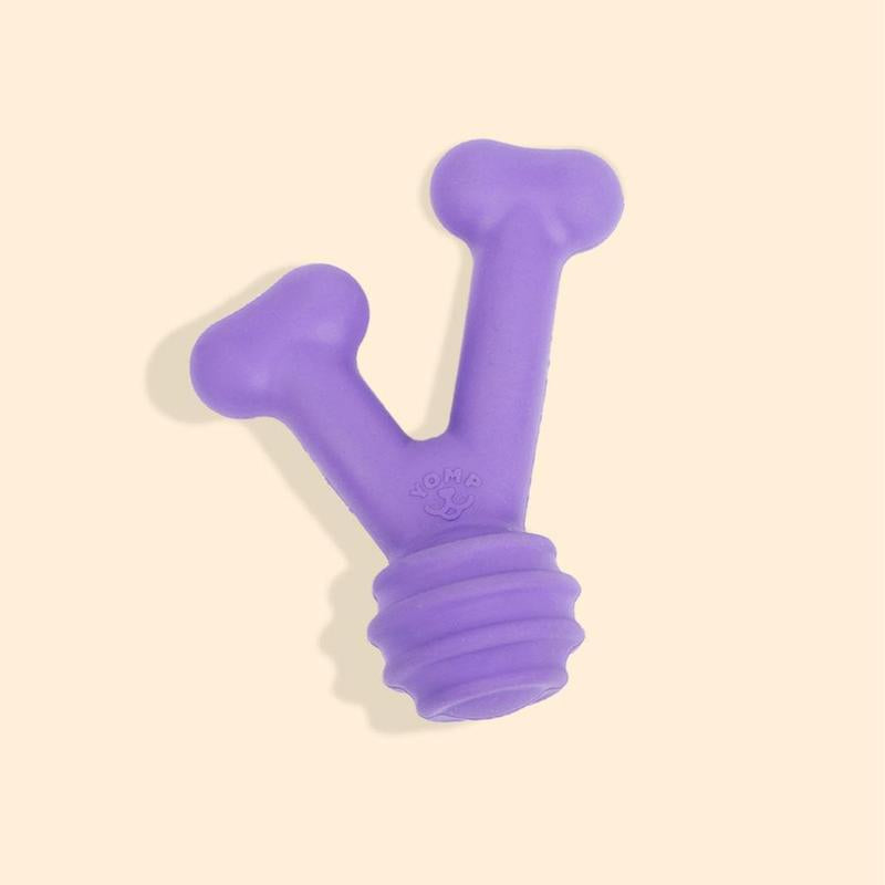 Yomp Funnybone MAX: All-Natural Rubber Dog Toy, Nontoxic, Safe for Pet Play